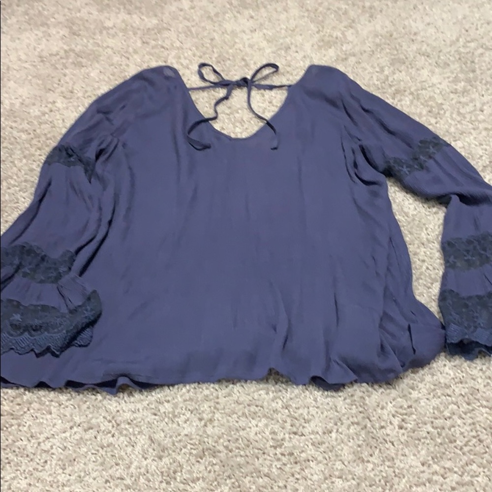 Long sleeve navy shirt